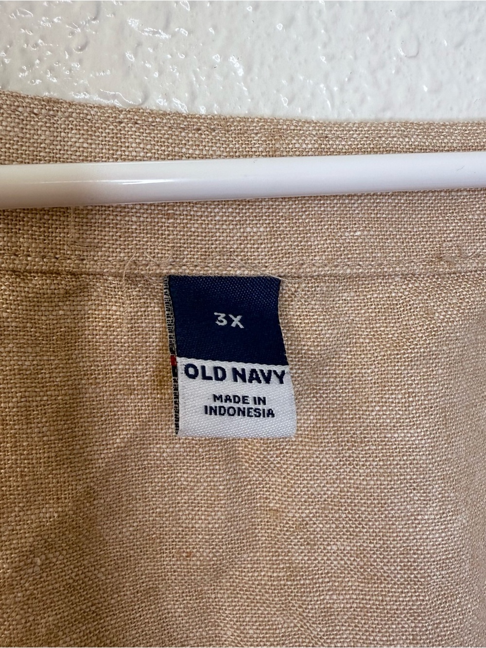 🍓 Old Navy NEW Spring Summer Cropped Linen Blend Square Neck Neutral Tank Top 3X - Picture 6 of 7